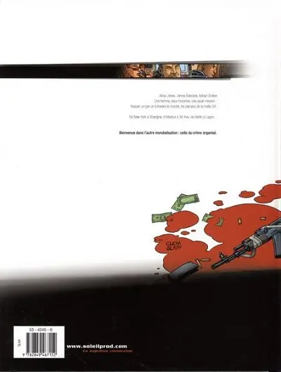 Verso de l'album Black Bank Tome 1 Business Clan