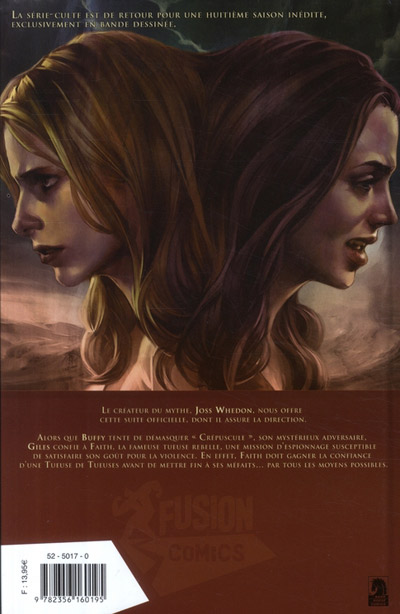 Verso de l'album Buffy contre les vampires - Saison 08 Tome 2 Pas d'avenir pour toi
