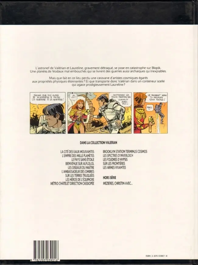 Verso de l'album Valérian Tome 14 Les armes vivantes