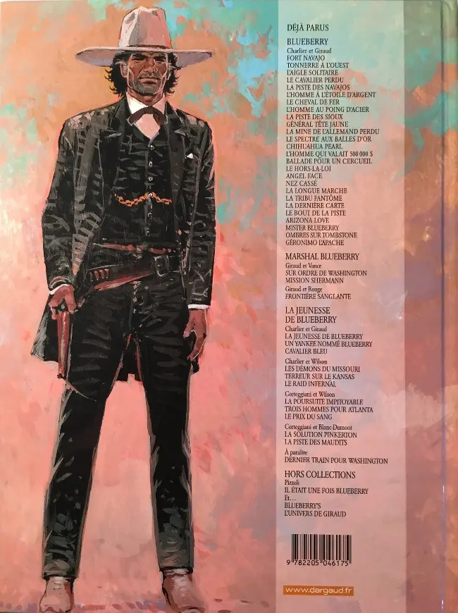 Verso de l'album Blueberry Tome 25 Ombres sur Tombstone