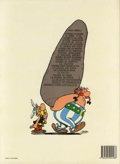 Verso de l'album Astérix Tome 15 La zizanie