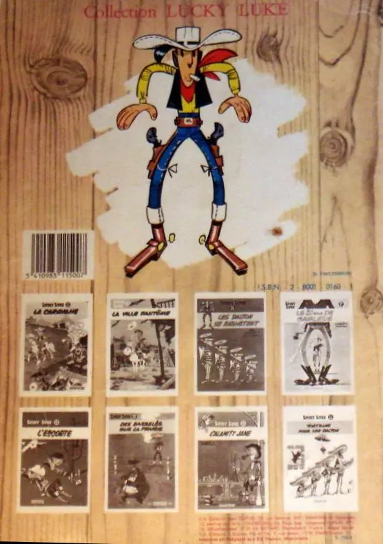 Verso de l'album Lucky Luke Tome 21 Les collines noires