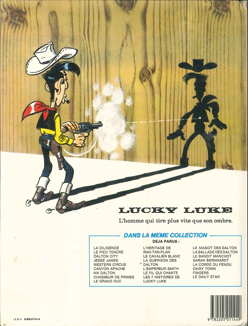 Verso de l'album Lucky Luke Tome 46 Le fil qui chante