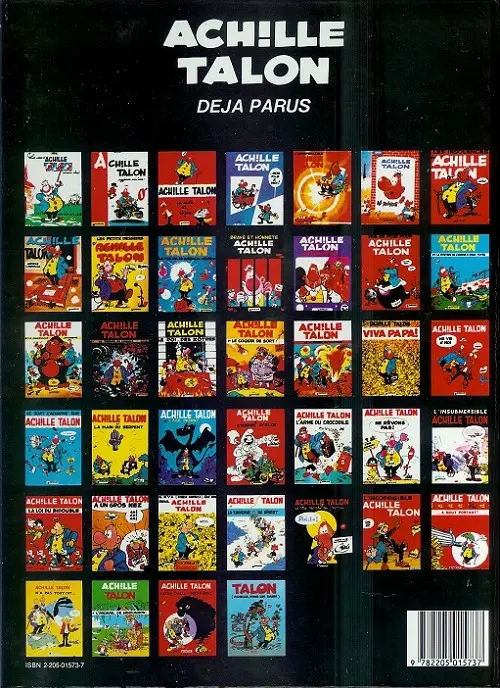 Verso de l'album Achille Talon Tome 23 Achille Talon et la main du serpent
