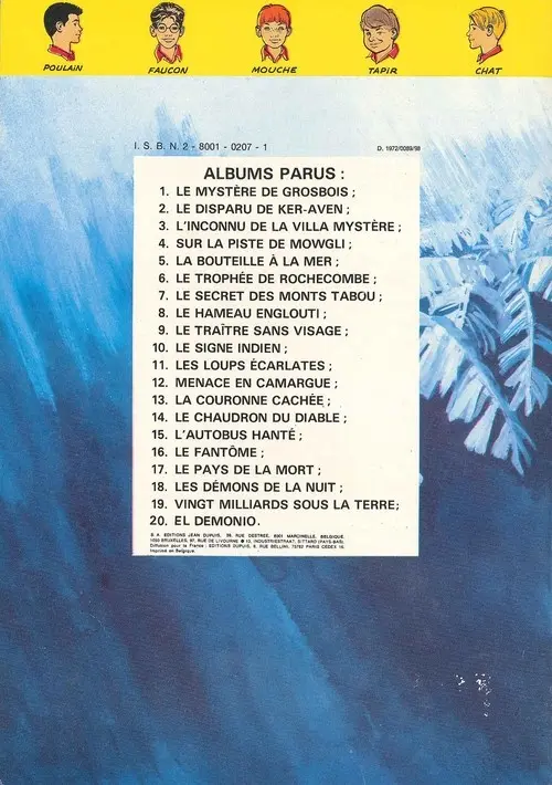 Verso de l'album La Patrouille des Castors Tome 17 Le pays de la mort