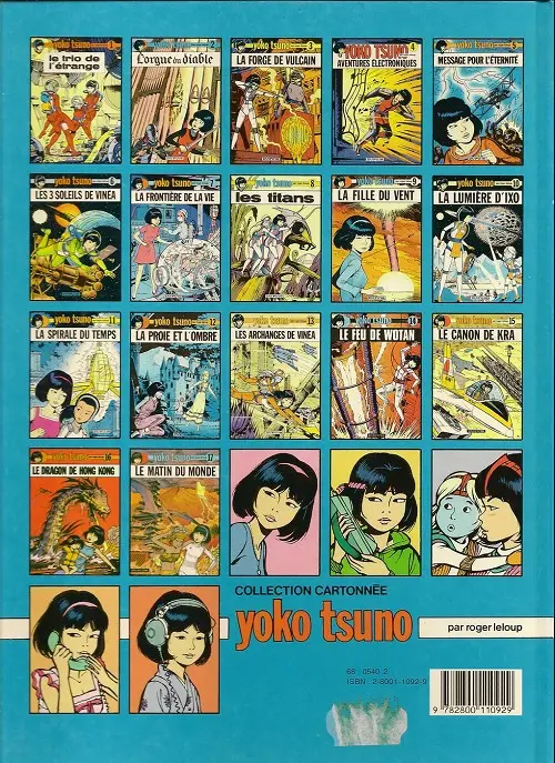 Verso de l'album Yoko Tsuno Tome 15 Le canon de Kra