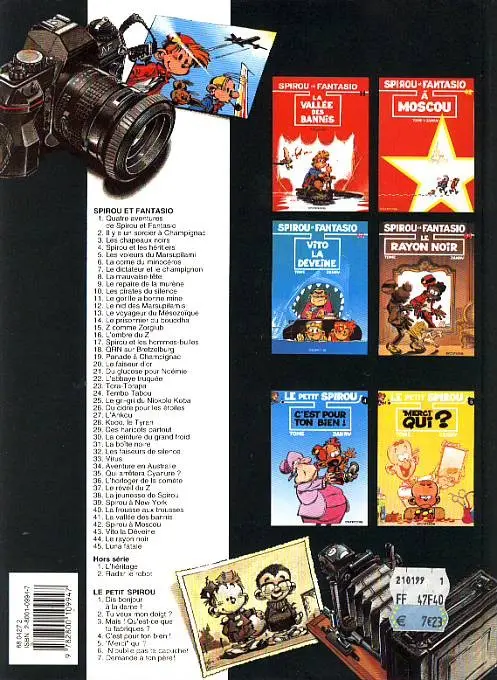 Verso de l'album Spirou et Fantasio Tome 31 La boite noire
