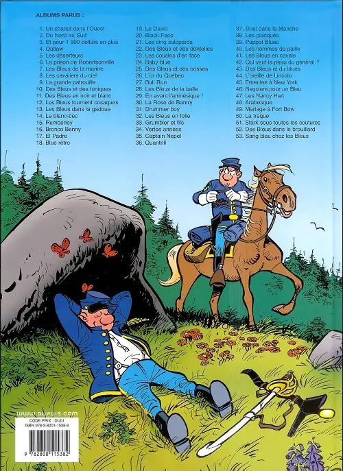 Verso de l'album Les Tuniques Bleues Tome 27 Bull Run