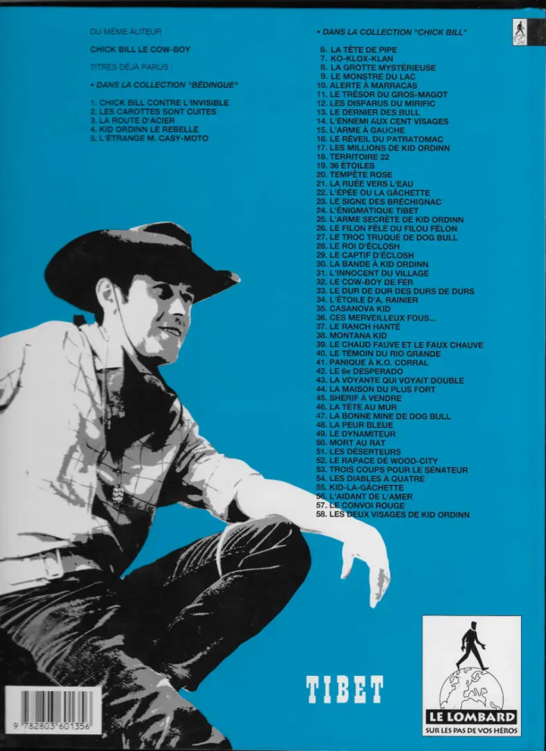 Verso de l'album Chick Bill Tome 33 La bonne mine de Dog Bull