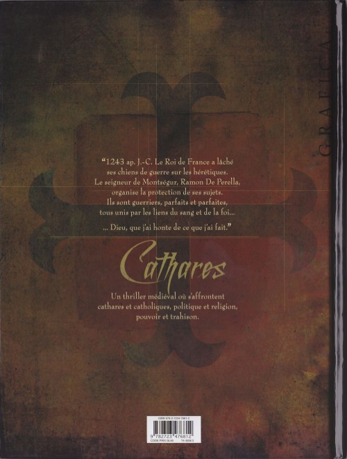 Verso de l'album Cathares Tome 1 Le Sang des martyrs