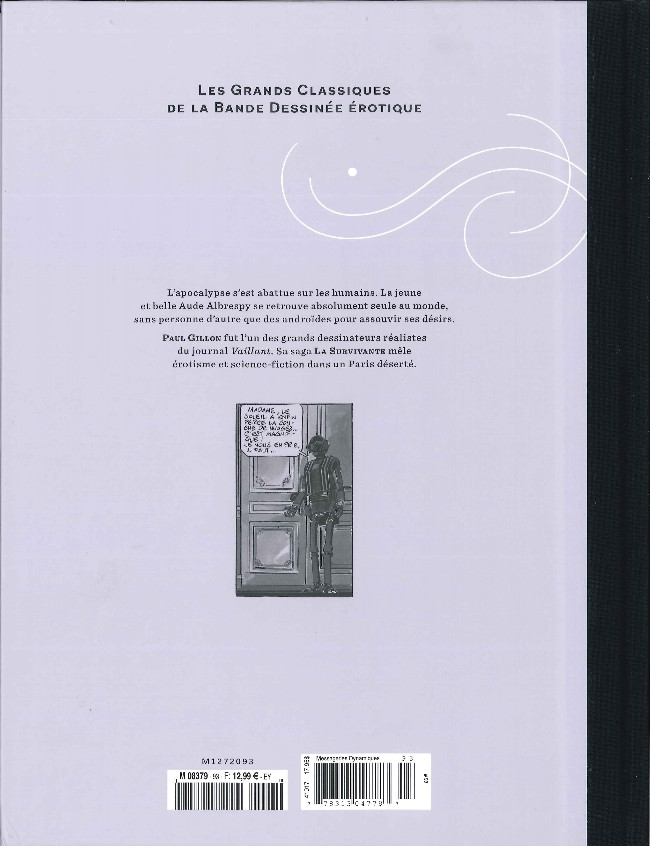 Verso de l'album Les Grands Classiques de la Bande Dessinée Érotique - La Collection Tome 93 La Survivante - Tome 1