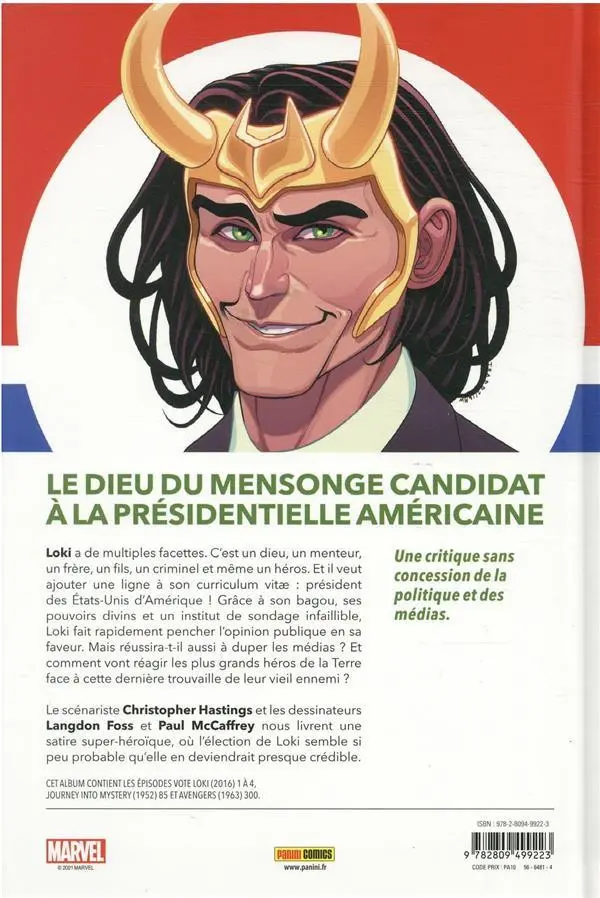 Verso de l'album Loki - Votez Loki