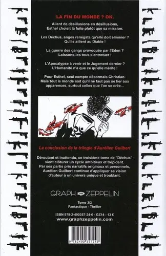 Verso de l'album Déchus 3 Ceux qui partent, ceux qui restent