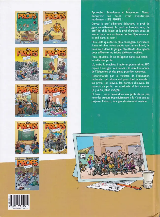 Verso de l'album Les Profs Tome 2 Loto et colles