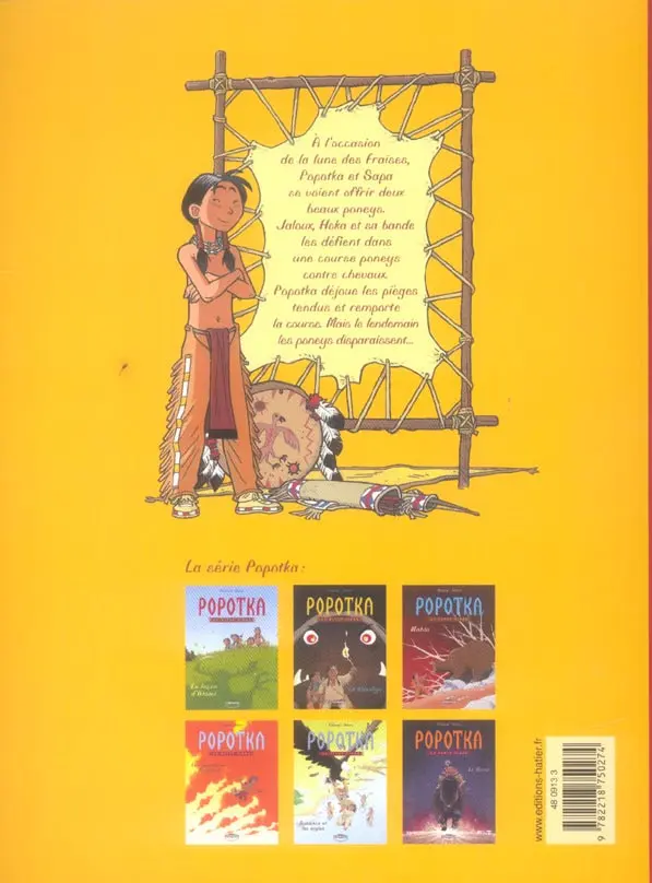 Verso de l'album Popotka le petit Sioux Tome 3 Mahto