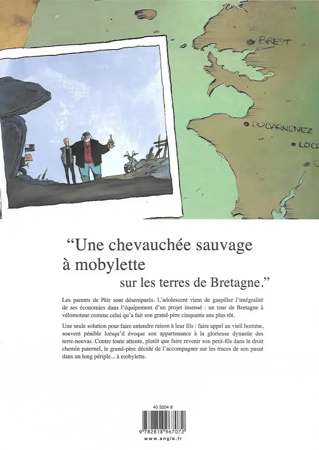 Verso de l'album Phare Ouest : L'ultime épopée des Terre-Neuvas
