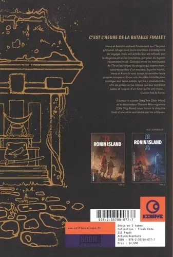 Verso de l'album Ronin Island 3 Un nouveau souffle