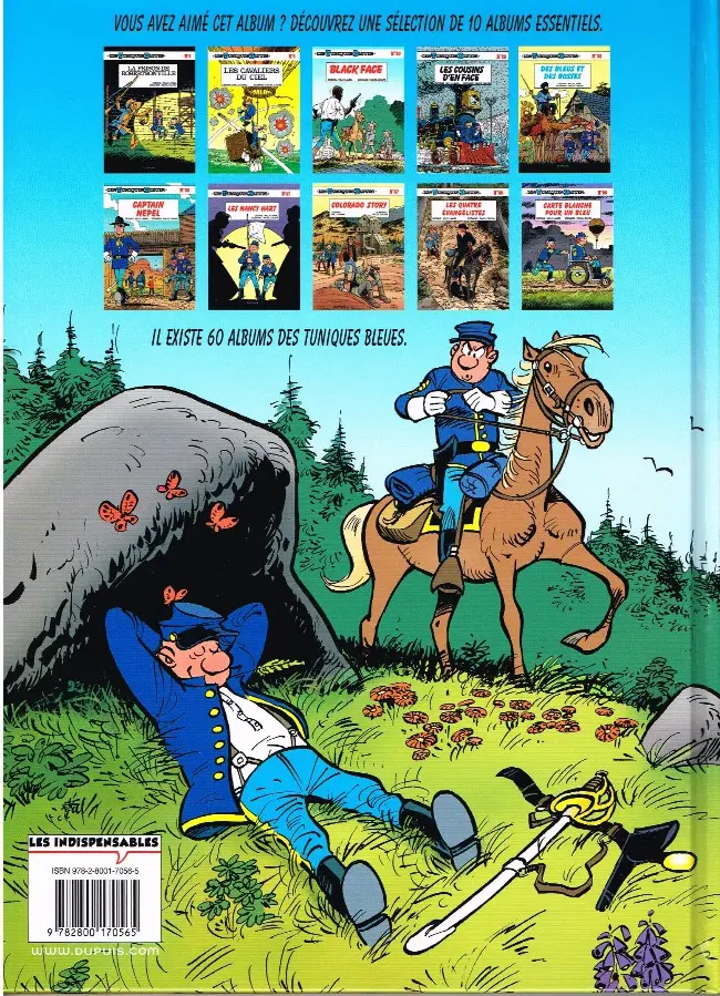 Verso de l'album Les Tuniques Bleues Tome 52 Des bleus dans le brouillard