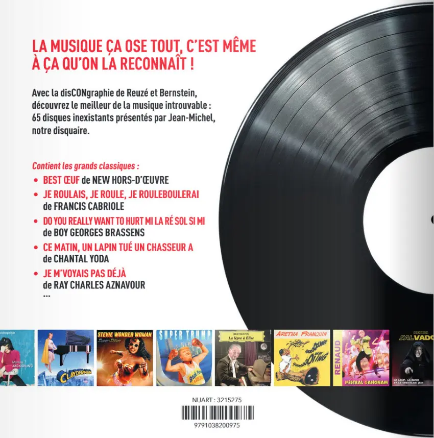 Verso de l'album Discongraphie
