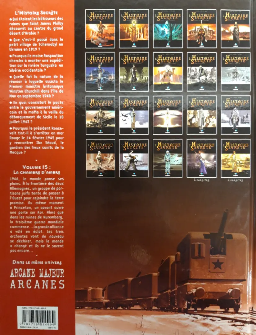 Verso de l'album L'Histoire secrète Volume 15 La chambre d'ambre