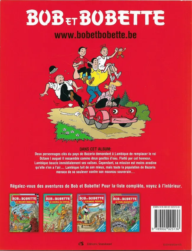 Verso de l'album Bob et Bobette Tome 91 Le semeur de joujoux