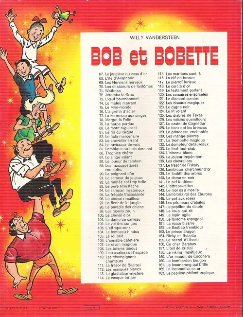 Verso de l'album Bob et Bobette Tome 126 Les voisins querelleurs
