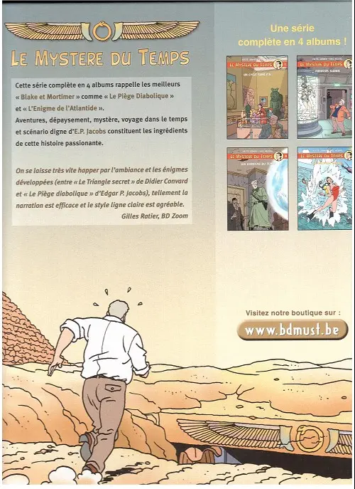 Verso de l'album Le Mystère du Temps Tome 2 Premiers signes