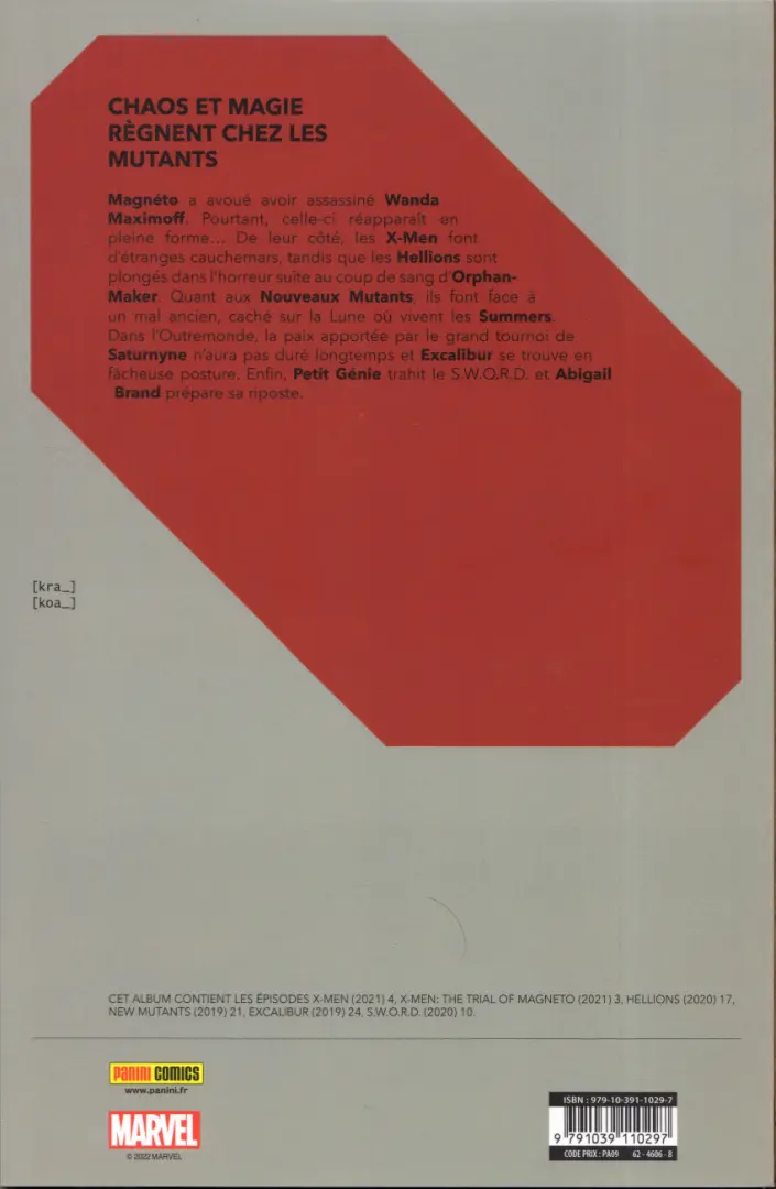 Verso de l'album Reign of X Volume 18
