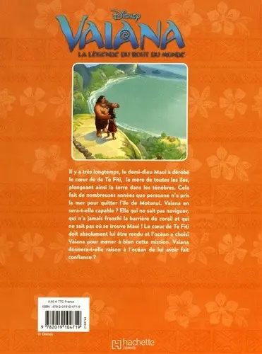 Verso de l'album Disney - La BD du film Vaiana