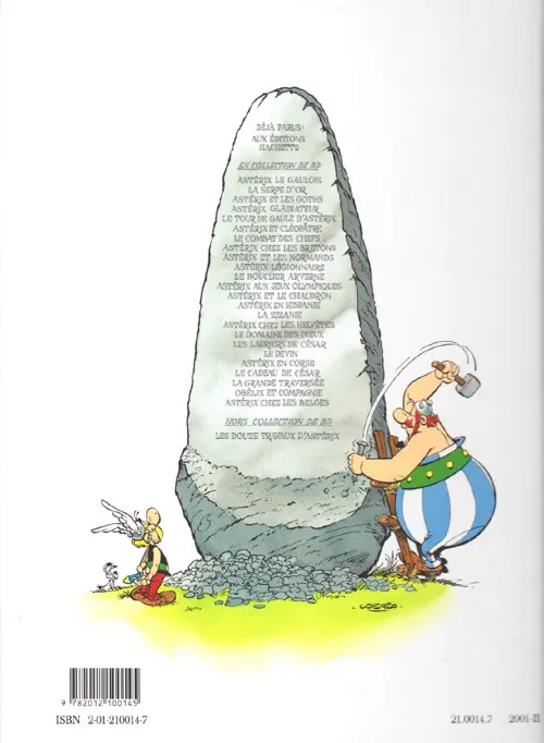Verso de l'album Astérix Tome 14 Astérix en Hispanie