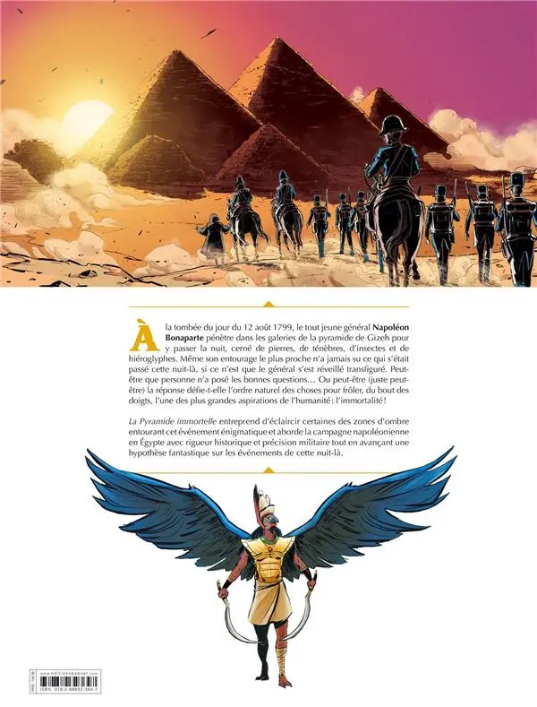 Verso de l'album La Pyramide Immortelle