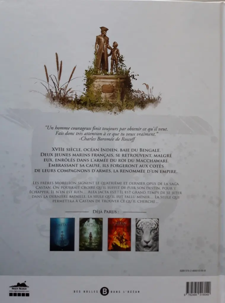 Verso de l'album Castan Tome 4 Le gambit du tigre