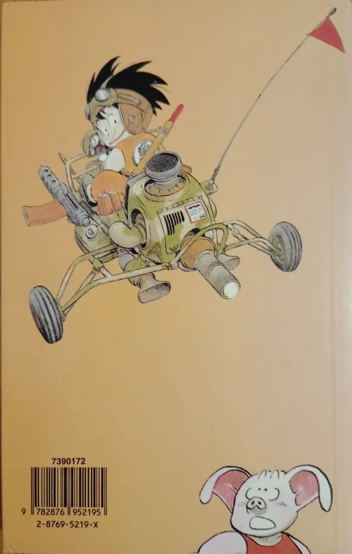 Verso de l'album Dragon Ball (sens français) Tome 9 Sangohan