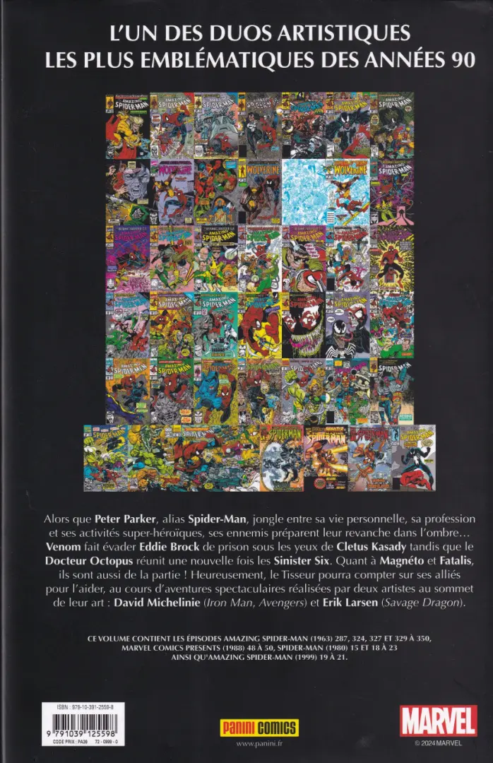 Verso de l'album Amazing Spider-Man