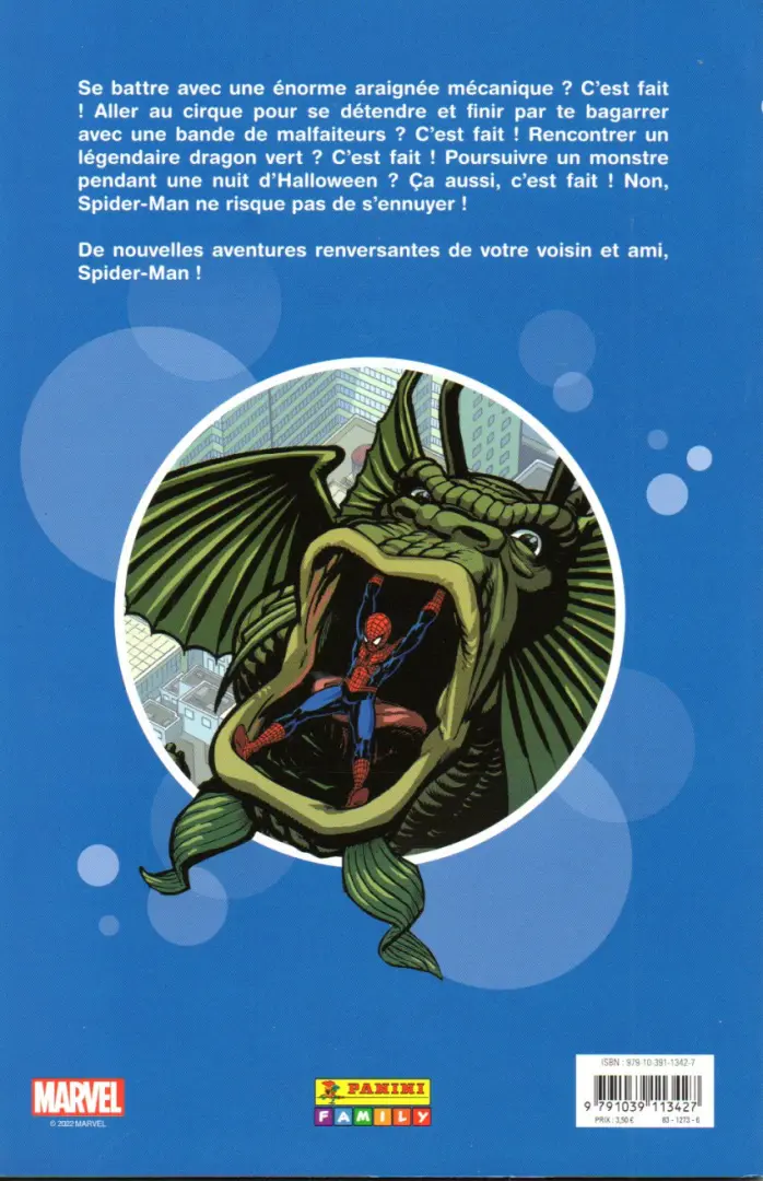 Verso de l'album Les fantastiques aventures de Spider-Man 6 Lire, Ecrire et un robot