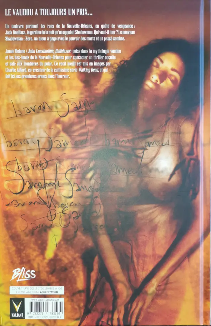 Verso de l'album Shadow Man