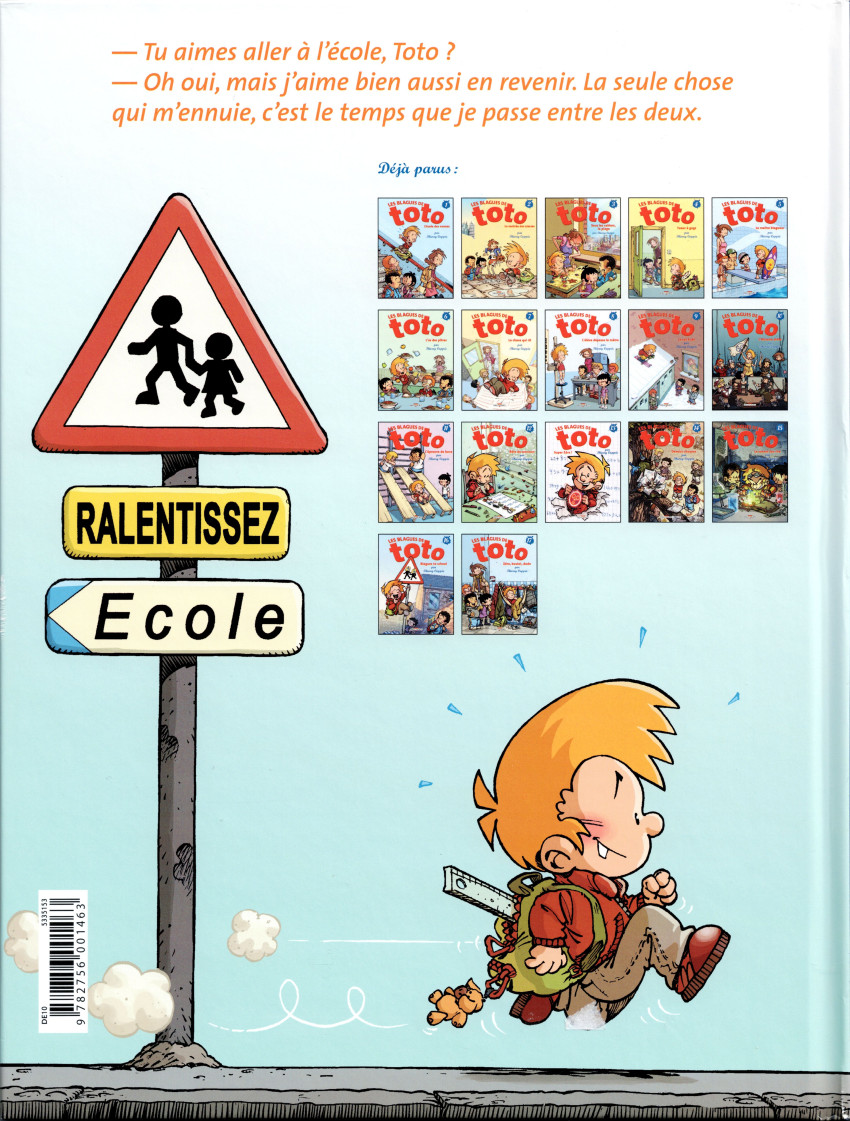 Verso de l'album Les Blagues de Toto Tome 4 Tueur à gags