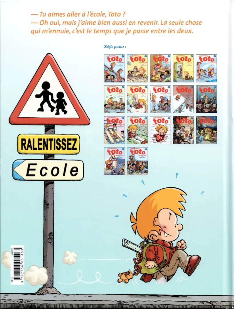 Verso de l'album Les Blagues de Toto Tome 4 Tueur à gags