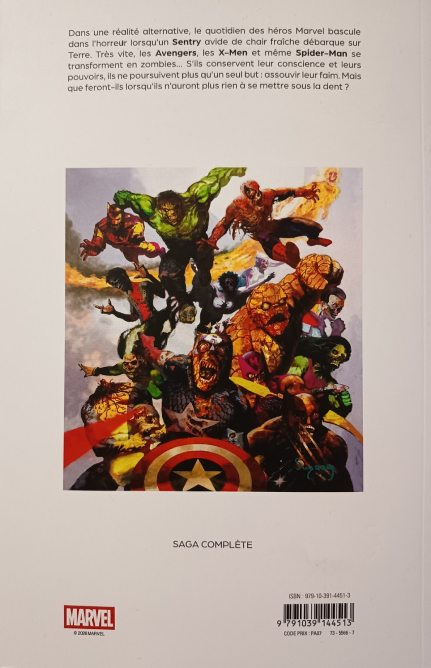 Verso de l'album Marvel Zombies - La Famine