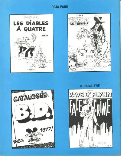 Verso de l'album Dave O'Flynn Tome 1 Détective de choc