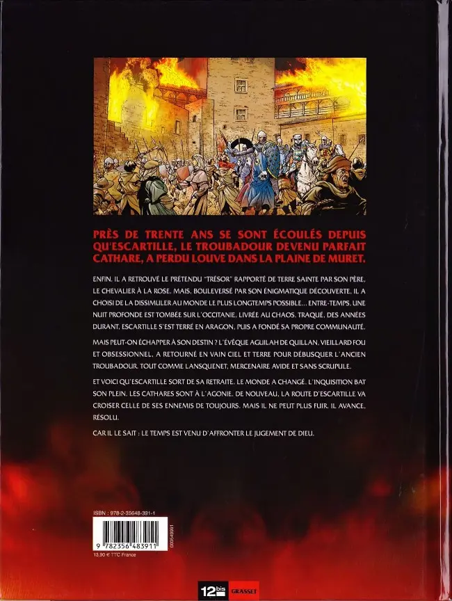 Verso de l'album Le Dernier Cathare Tome 3 Le jugement de Dieu