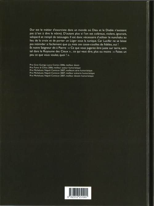 Verso de l'album Dom Zauker exorciste Tome 2 Second avènement