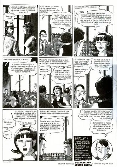 Verso de l'album L'Étrangleur - Nestor Burma Tome 1 L'envahissant cadavre de la Plaine Monceau (1)