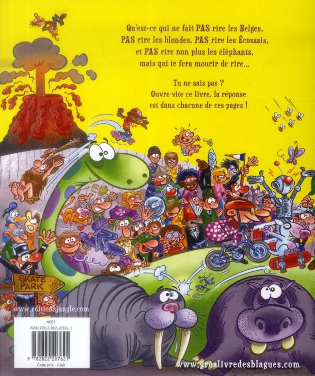 Verso de l'album Le Gros livre des blagues Tome 3