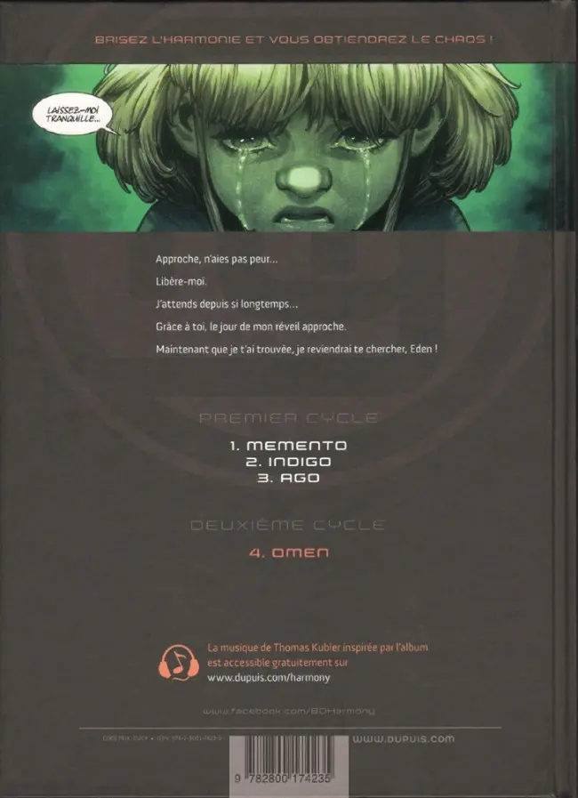 Verso de l'album Harmony Tome 4 Omen