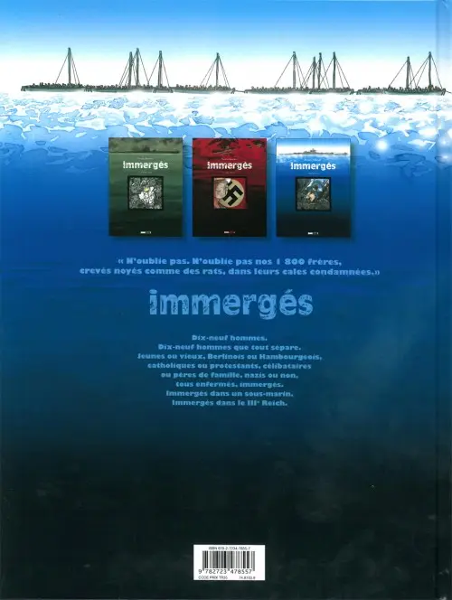 Verso de l'album Immergés Tome 3 Wilhelm Pelosi