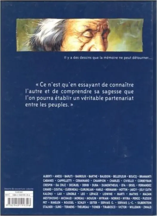 Verso de l'album Innuat En quête de mémoires