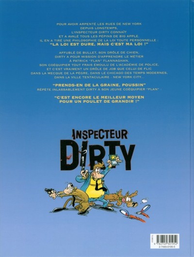 Verso de l'album Inspecteur Dirty Tome 2 Gros pépins à Big Apple