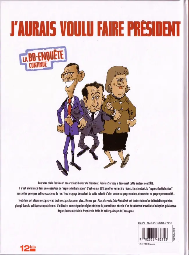 Verso de l'album J'aurais voulu faire président