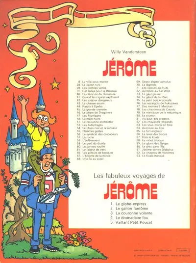 Verso de l'album Les fabuleux voyages de Jérôme Tome 5 Vaillant petit poucet